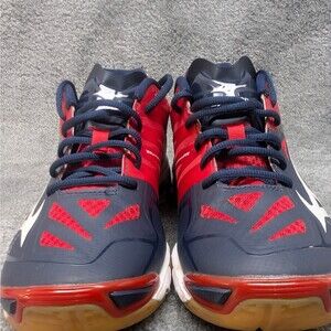 Mizuno Shoes Mens Size 13 Red Blue Lace Up Low Top Athletic Sneaker